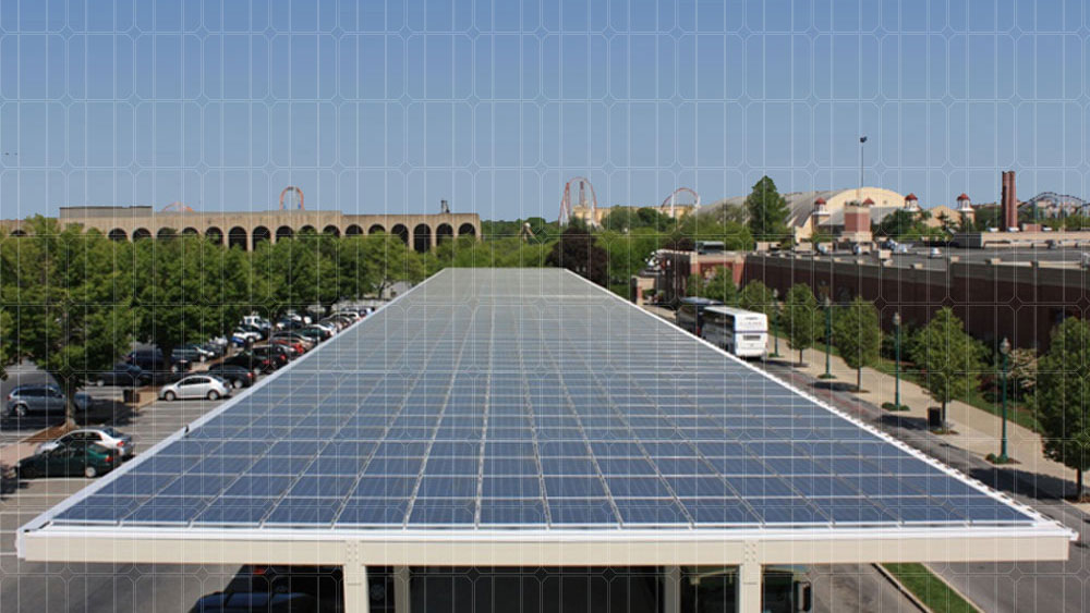panoramic electric solar panels